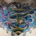 Anchor Shark Breast Sea tattoo by Proton Tattoo