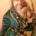 Fantasy Rabbit Alice Wonderland tattoo by Pure Ink Tattoo