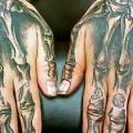Finger Hand Skeleton tattoo von Pure Ink Tattoo
