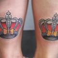 tatuagem Panturrilha Coroa por Golem Tattoo