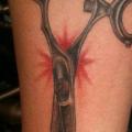 Arm Realistic Scissor tattoo by Revolver Tattoo