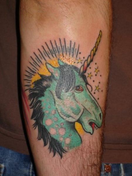 Arm Fantasy Unicorn Tattoo by Saints and Sinners Ink