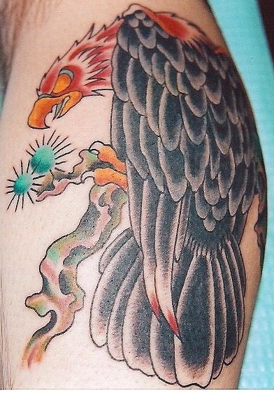 Old School Eagle Tattoo by Saints and Sinners Ink
