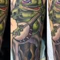 Arm Fantasy Frog tattoo by Scott Falbo