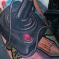 Arm Joystick tattoo by Scott Falbo