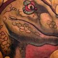 tatuaggio Medaglione Dinosauro di Scott Falbo