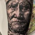 Arm Porträt Indisch tattoo von Dimitri Tattoo