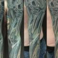 Биомеханика Рукав татуировка от Dimitri Tattoo