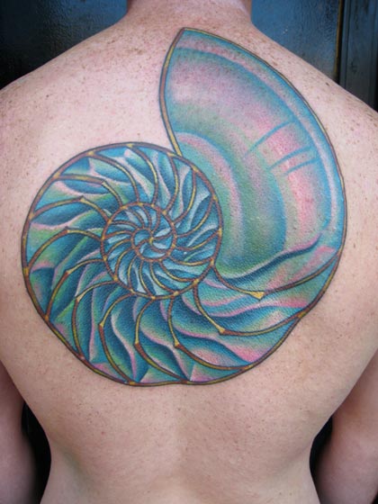 Tatuagem Costas Concha por The Blue Rose Tattoo
