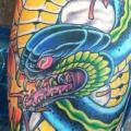 New School Snake tattoo by The Blue Rose Tattoo