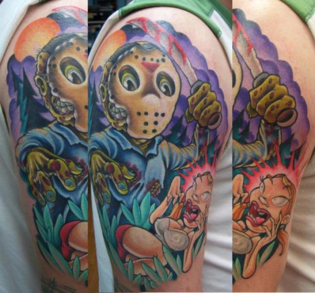 Tatuaggio Spalla Fantasy Mostri di The Blue Rose Tattoo