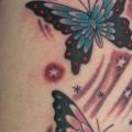 Butterfly Thigh tattoo by Vitality Tattoo