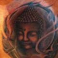 tatuaje Pecho Buda Religioso por Samed Ink Tattoos