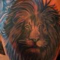 Shoulder Realistic Lion tattoo by Samed Ink Tattoos