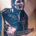tatuaje Retrato Lado Elvis por Samed Ink Tattoos