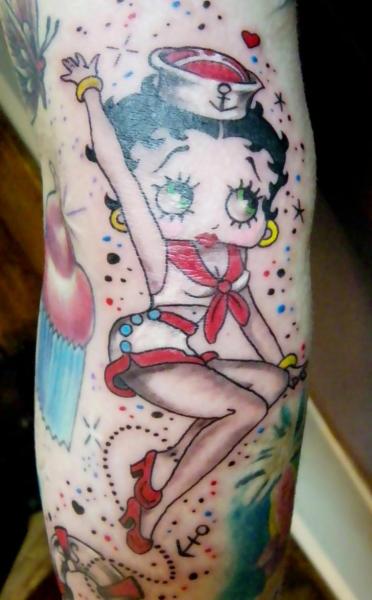 Betty Boop Tattoo by Bubblegum Art