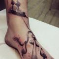 Foot Anchor 3d tattoo by Bubblegum Art