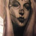 Shoulder Mexican Skull tattoo by Andys Tattoo