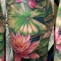 Arm Realistic Flower tattoo by Tattoo Korea
