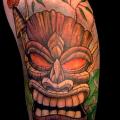 Arm Mask tattoo by Andys Body Electric