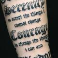 Arm Lettering Fonts tattoo by Inkholic Tattoo