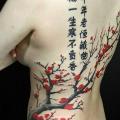 Flower Back Cherry Tree tattoo by Inkholic Tattoo