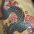 tatuaje Hombro Japoneses Dragón por Inkholic Tattoo