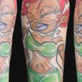 Arm Fantasy Women tattoo by Sunrat Tattoo