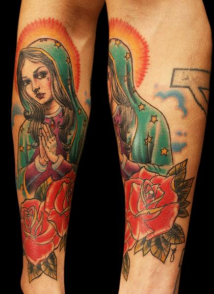 Arm Religious Tattoo by Sunrat Tattoo