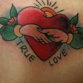Shoulder Heart tattoo by Sunrat Tattoo