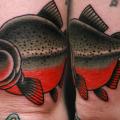 Arm Old School Fisch tattoo von Seoul Ink Tattoo