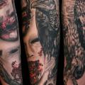 tatuaggio Braccio Realistici Avvoltoio di Seoul Ink Tattoo