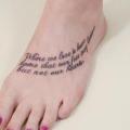 Foot Lettering Fonts tattoo by Seoul Ink Tattoo