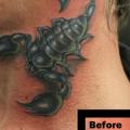 Skorpion Nacken Cover-Up tattoo von Seoul Ink Tattoo