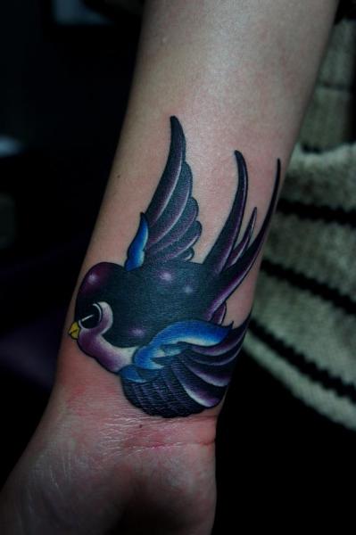 Arm Sparrow Tattoo by Og Tattoo