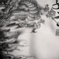 Back Dragon tattoo by Tattoo Temple