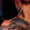 Shoulder Back Bird tattoo by Tattoo Temple