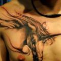 Chest Unicorn tattoo by Tattoo Temple