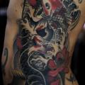 tatuaje Lado Japoneses Carpa Koi por Tattoo Temple