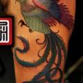 tatuaggio Gamba Fianco Fenice di Tattoo Temple