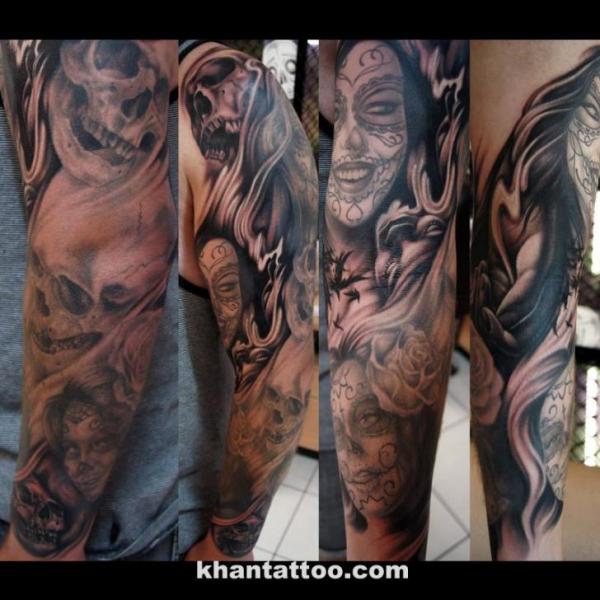 上腕 タトゥー よって Khan Tattoo