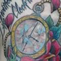 Arm Clock Flower tattoo by Detroit Diesel Tattoo