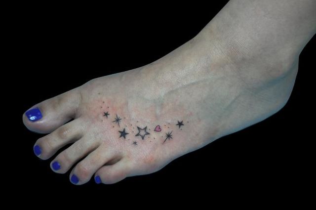 Ступня Звезда татуировка от Detroit Diesel Tattoo