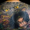 tatuaje Japoneses Espalda Samurai por Horiyasu Tattoo