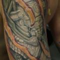 Arm Biomechanisch tattoo von Last Gate Tattoo