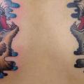 Back Wolf tattoo by Last Gate Tattoo