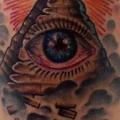 Shoulder God tattoo by Last Gate Tattoo