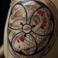 Shoulder tattoo by Last Gate Tattoo