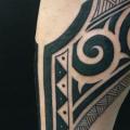 Arm Tribal tattoo by M Crow Tattoo