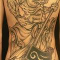 tatuaje Japoneses Espalda Demonio por M Crow Tattoo